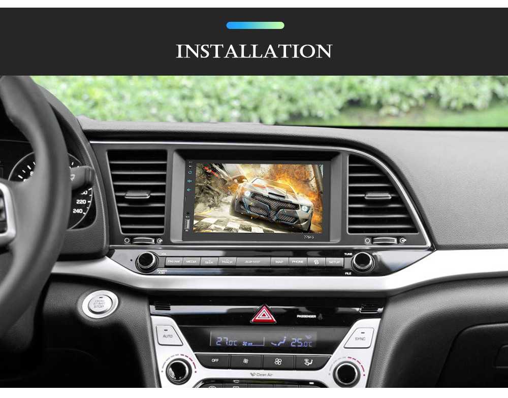 7764B 7 inch Car Multimedia MP5 Player Bluetooth 4.0 FM Radio Mirror Link