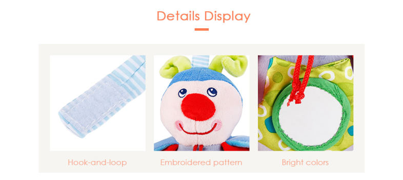 Baby Crib Animal Rattle Plush Toy Stroller Pendant Hanging Bed Bell Baby Crib Animal Rattle Plush Toy Stroller Pendant Hanging Bed Bell