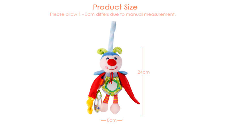 Baby Crib Animal Rattle Plush Toy Stroller Pendant Hanging Bed Bell Baby Crib Animal Rattle Plush Toy Stroller Pendant Hanging Bed Bell