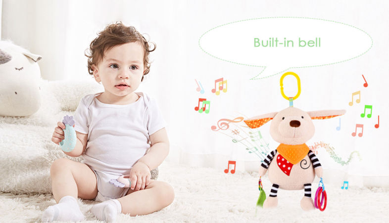 Baby Crib Animal Rattle Plush Toy Stroller Hanging Bed Bell Baby Crib Animal Rattle Plush Toy Stroller Hanging Bed Bell