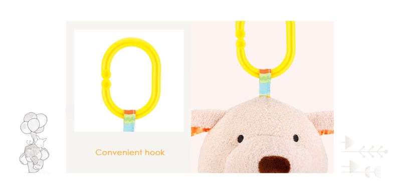 Baby Crib Animal Rattle Plush Toy Stroller Hanging Bed Bell Baby Crib Animal Rattle Plush Toy Stroller Hanging Bed Bell