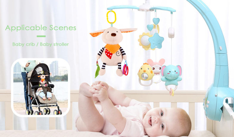 Baby Crib Animal Rattle Plush Toy Stroller Hanging Bed Bell Baby Crib Animal Rattle Plush Toy Stroller Hanging Bed Bell