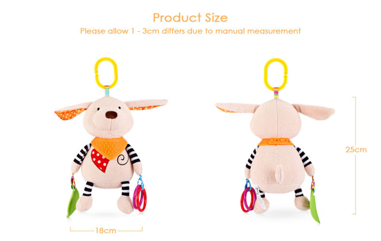 Baby Crib Animal Rattle Plush Toy Stroller Hanging Bed Bell Baby Crib Animal Rattle Plush Toy Stroller Hanging Bed Bell