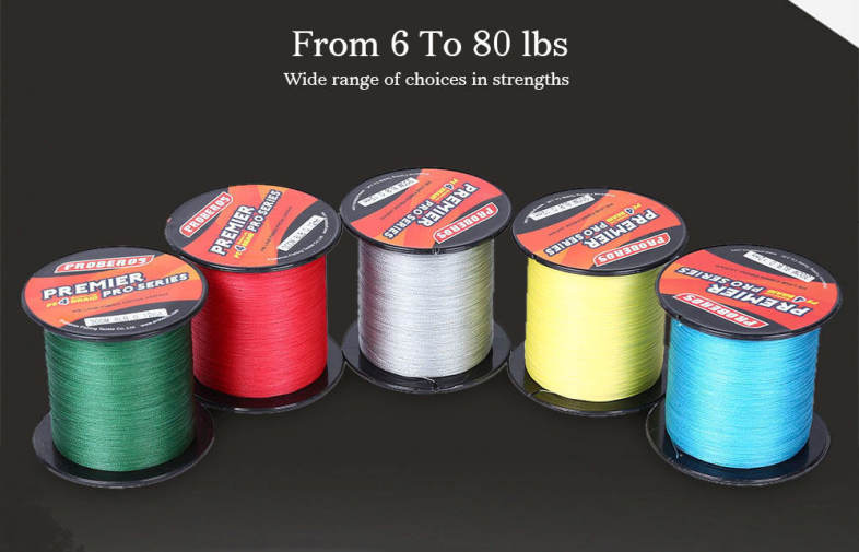 PROBEROS 300M PE Fishing Line Strong 4 Strands Braided Wire