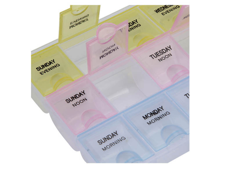 21 Compartments Weekly Medicine Reminder Pill Tablet Storage Box