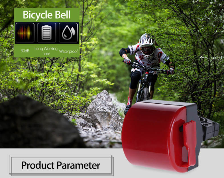 Colorful Waterproof Bicycle Bike Cycling 90dB Electric Handle Bell