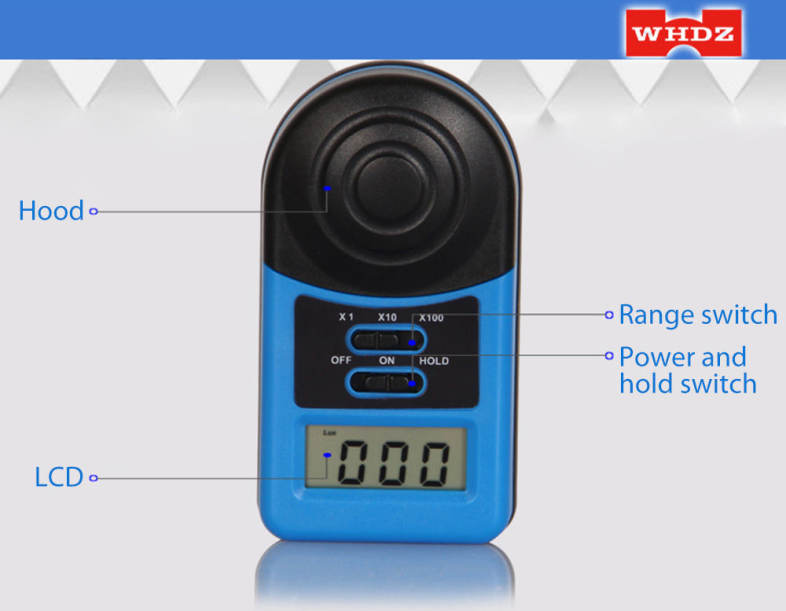 WHDZ LX1010A Digital Light Meter Inspection Illuminometer Measuring Instrument