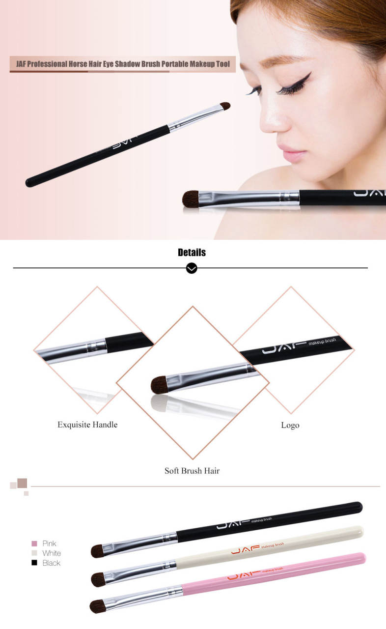 JAF Professional Horse Hair Eye Shadow Brush Portable Makeup Tool