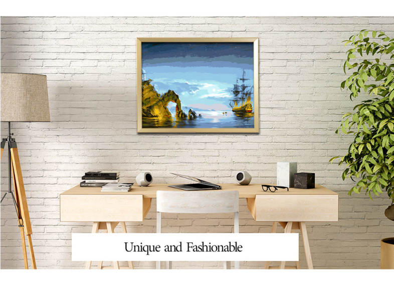 Sea Wonders DIY Digital Oil Hand Painting Wall Decoration