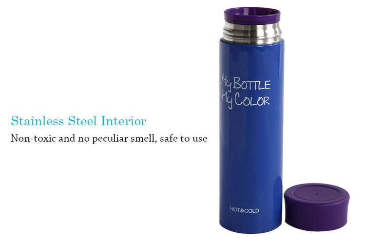 Portable Candy Color Vacuum Insulated Cup Stainless Steel Travel Mug