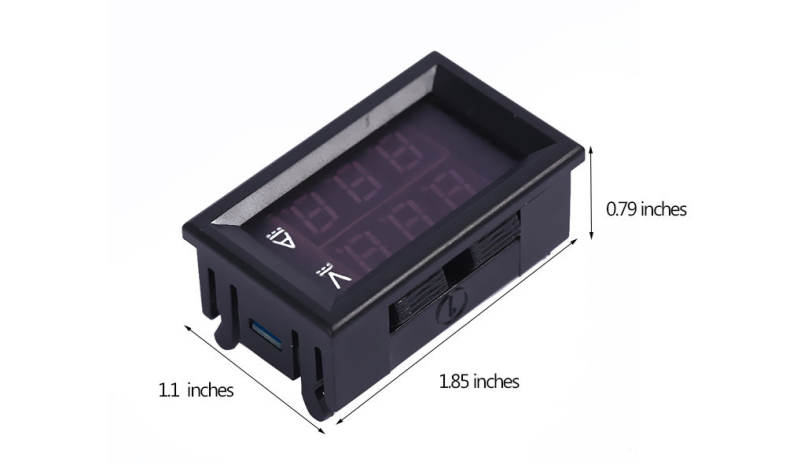 LED VA Two In One Digital Measuring Instrument 100A DC 200V Multimeter