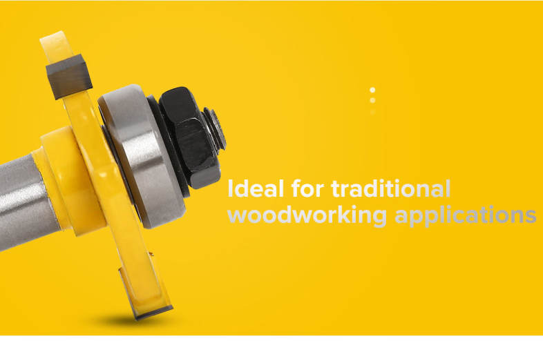 2pcs T Type Trimming Knife Alloy Woodworking Milling Cutter