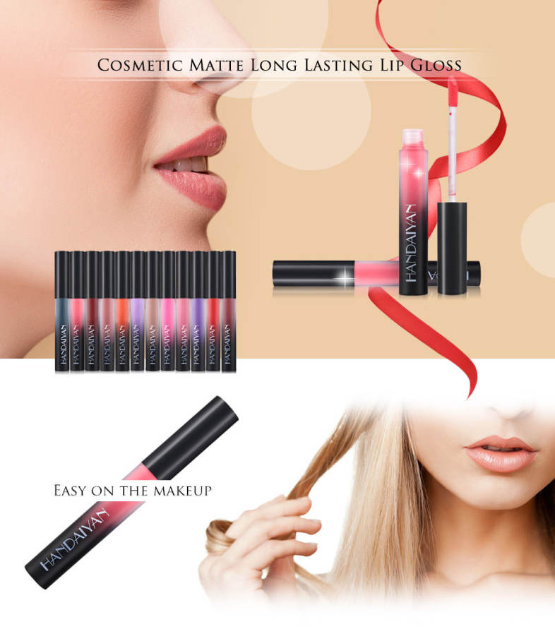 Waterproof Matte Long Lasting Lip Gloss