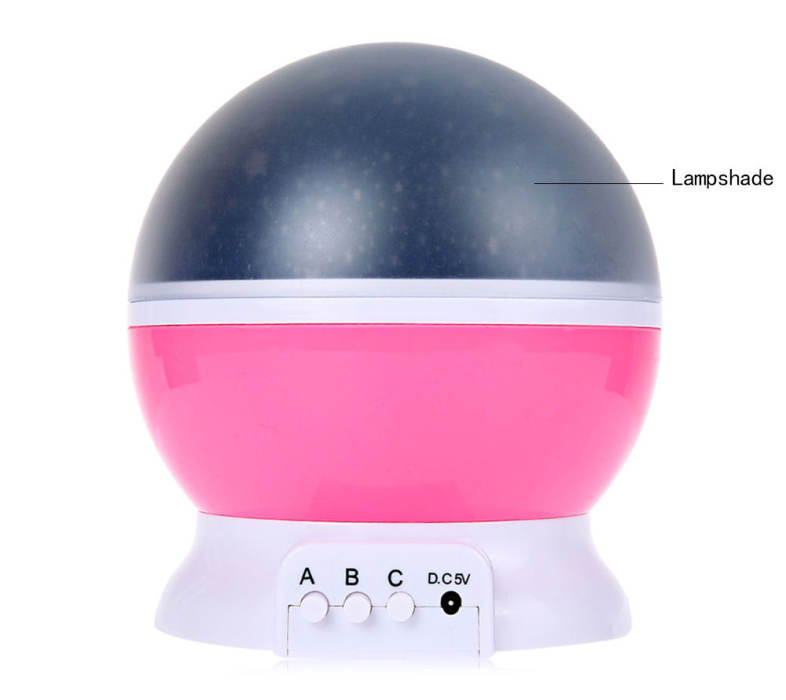 3 Modes LED Rotating Star Light Projection Lamp