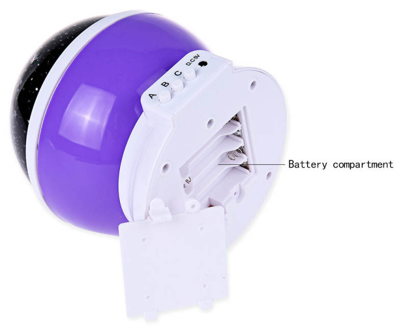 3 Modes LED Rotating Star Light Projection Lamp