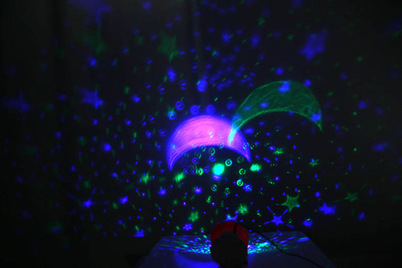 3 Modes LED Rotating Star Light Projection Lamp