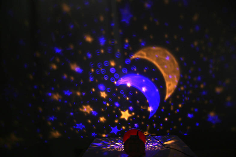 3 Modes LED Rotating Star Light Projection Lamp