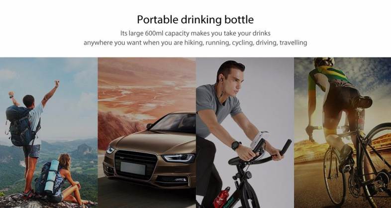 Portable Protein Shaker Bottle Automatic Mixing Cup Self Stirring Mug 600ml