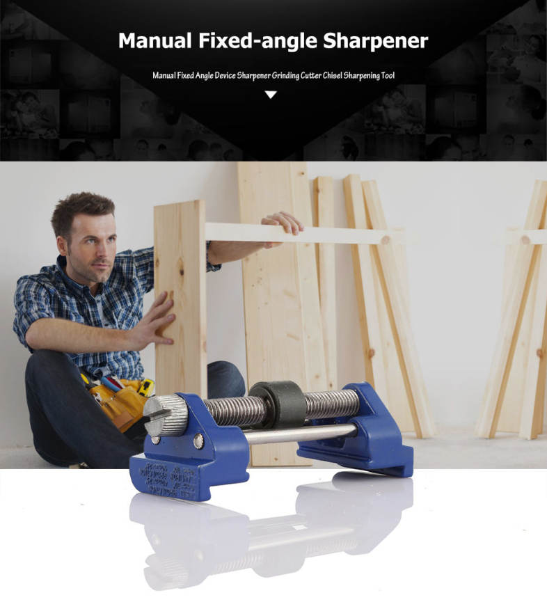Manual Fixed Angle Device Sharpener Grinding Cutter Chisel Sharpening Tool