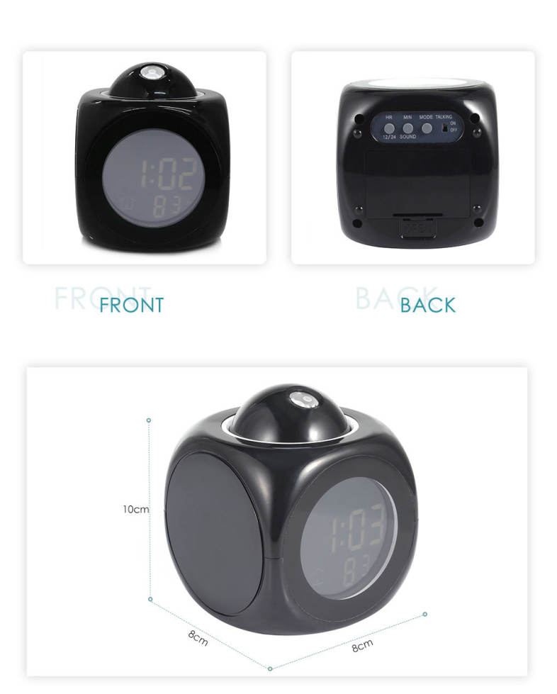 LCD Digital Projection Alarm Clock