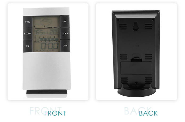 Digital Temperature Humidity Alarm Clock