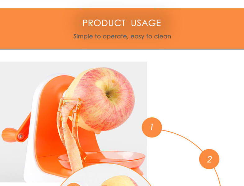 Fruits Apple Peeler Stainless Blade Peeled Tool