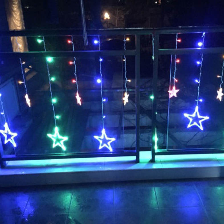 12 LEDs Star Shape String Light Holiday Party Wedding Decoration Lamp