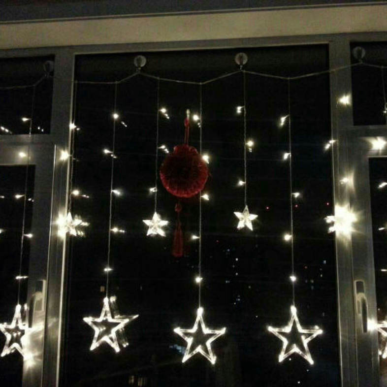 12 LEDs Star Shape String Light Holiday Party Wedding Decoration Lamp