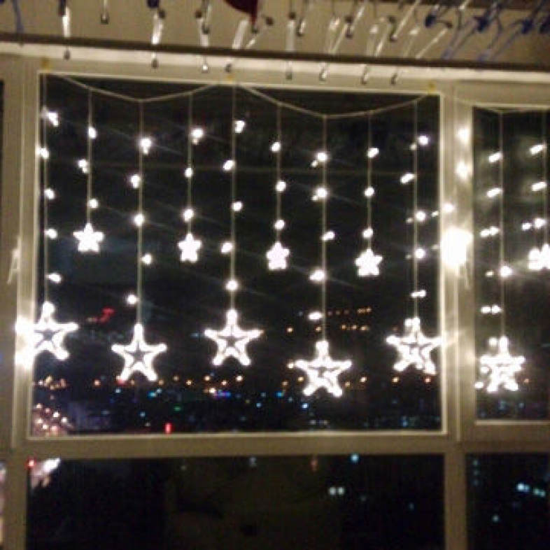 12 LEDs Star Shape String Light Holiday Party Wedding Decoration Lamp