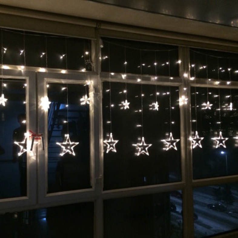 12 LEDs Star Shape String Light Holiday Party Wedding Decoration Lamp