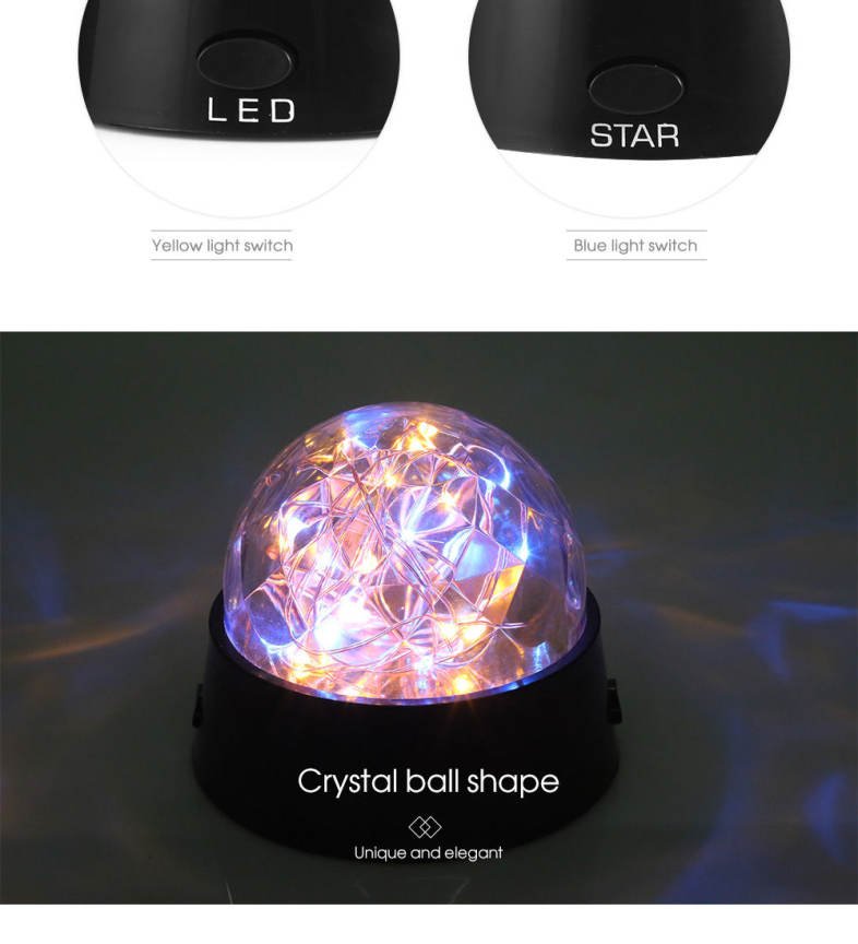 Romantic LED Firework Starry Light Decoration Table Lamp Decor Holiday Gift
