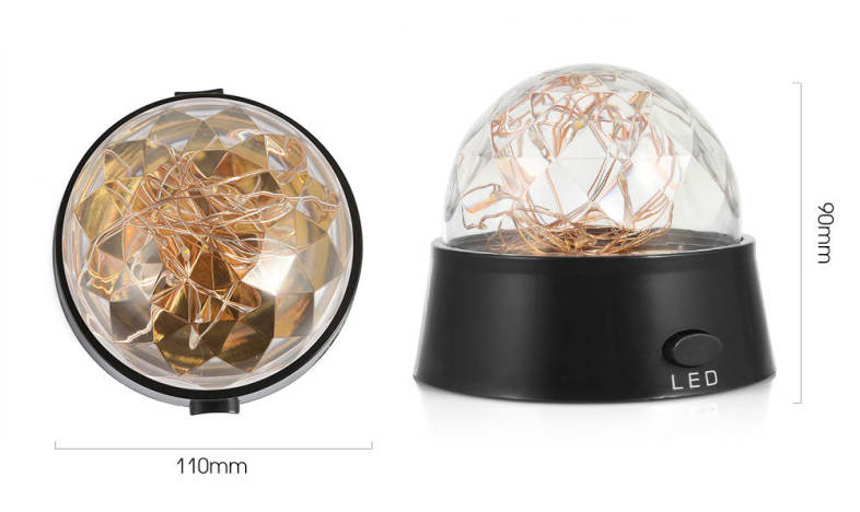 Romantic LED Firework Starry Light Decoration Table Lamp Decor Holiday Gift