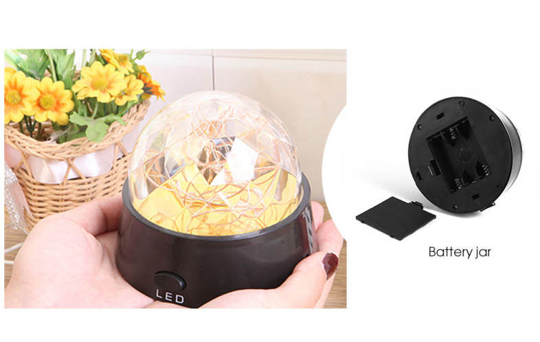 Romantic LED Firework Starry Light Decoration Table Lamp Decor Holiday Gift