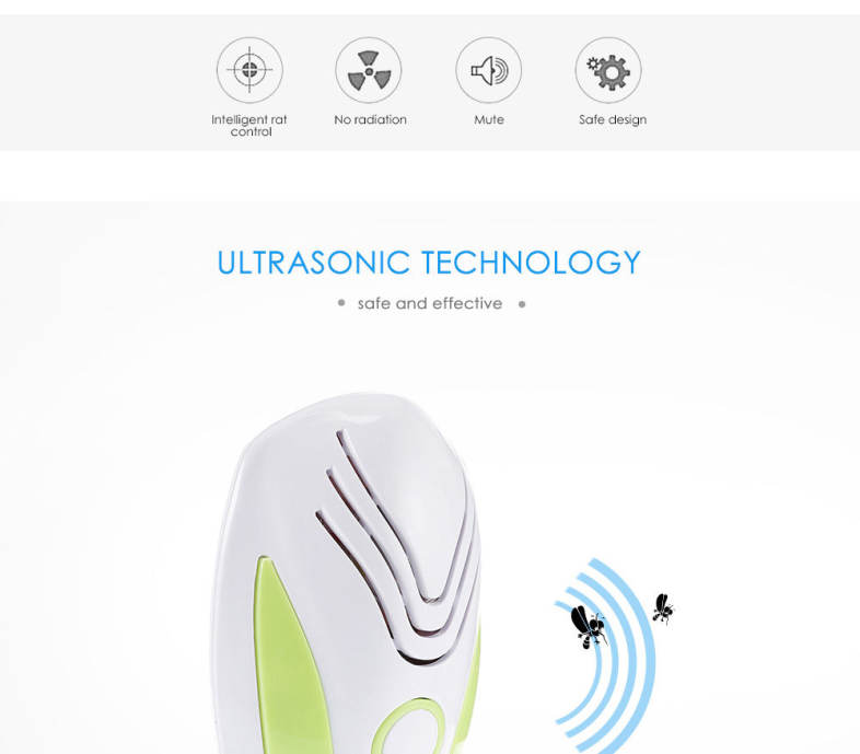Multi-function Electronic Plug Ultrasonic Pest Control Repeller