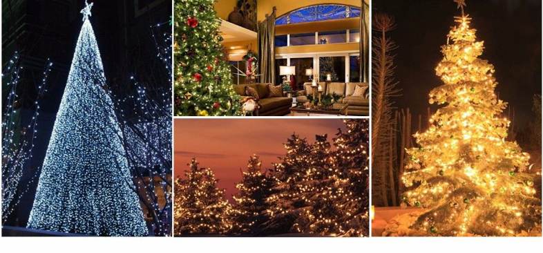 Solar Powered 12M 100 LEDs Light Strip Lighting Chains for Christmas Hallowmas