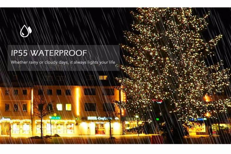 Solar Powered 12M 100 LEDs Light Strip Lighting Chains for Christmas Hallowmas