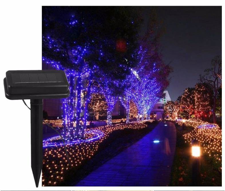 Solar Powered 12M 100 LEDs Light Strip Lighting Chains for Christmas Hallowmas
