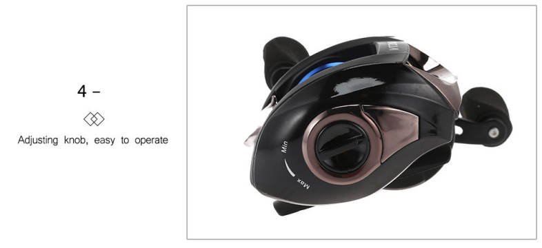 Left / Right Hand 6.2 : 1 High Speed Bait Casting Fishing Reel