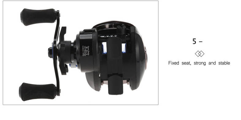 Left / Right Hand 6.2 : 1 High Speed Bait Casting Fishing Reel