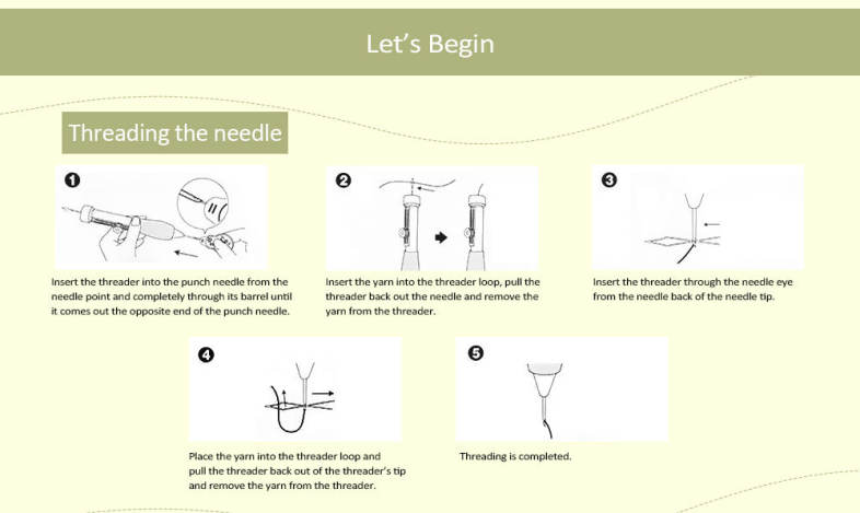 Sewing Embroidery Stitching Punch Needle Kits
