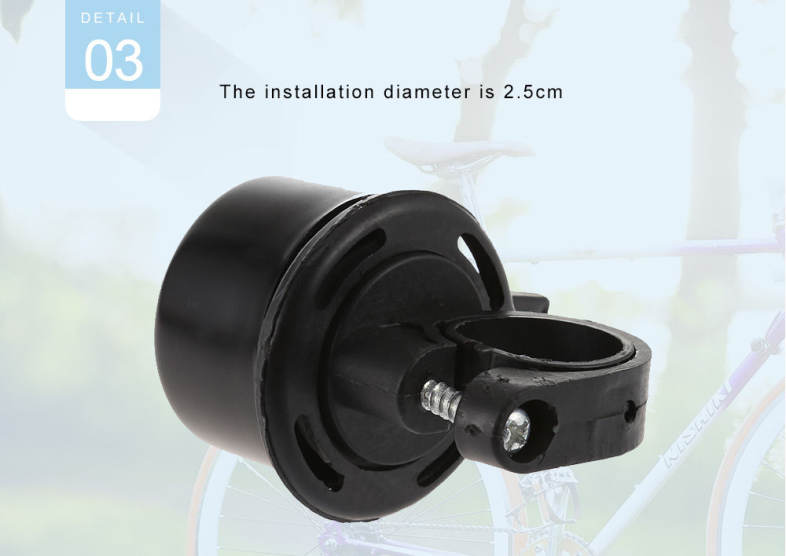 Aluminum Alloy Bicycle Bell Bike Handbar Hore Ring with Compass