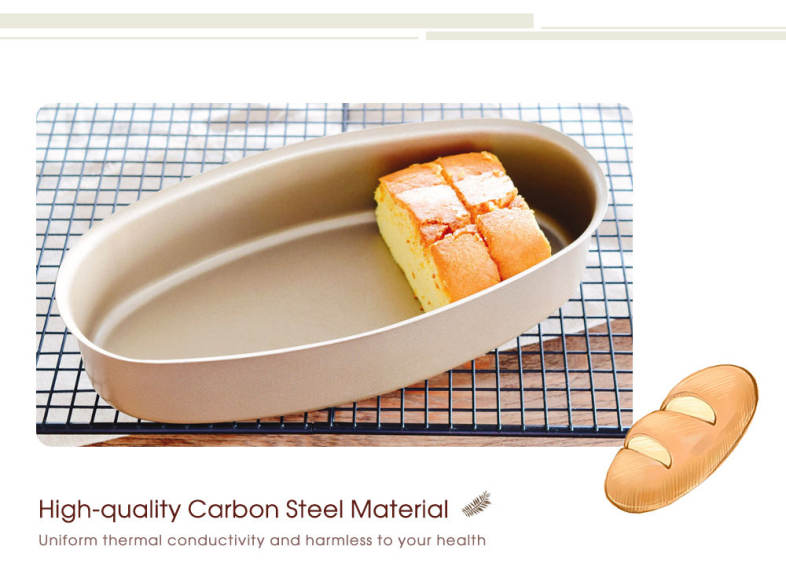 Oval Shape Carbon Steel Cheese Cake Mold Baking Tool
