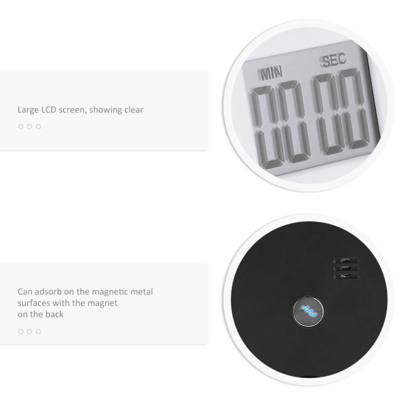 Magnetic LCD Digital Kitchen Timer