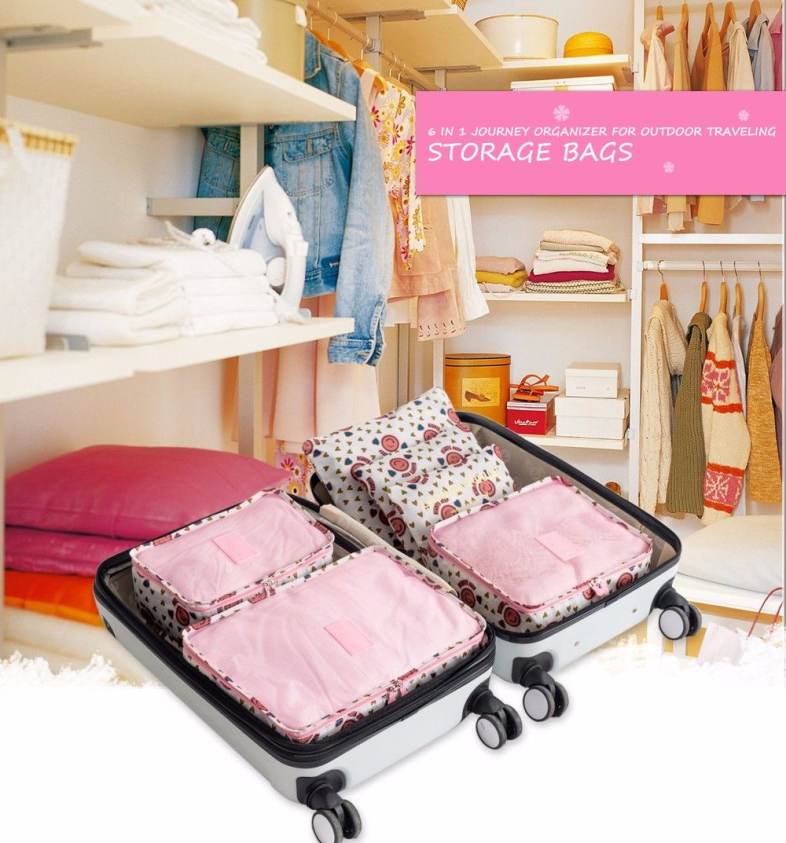 6 in 1 Travel Storage Pouch for Outdoor Traveling 