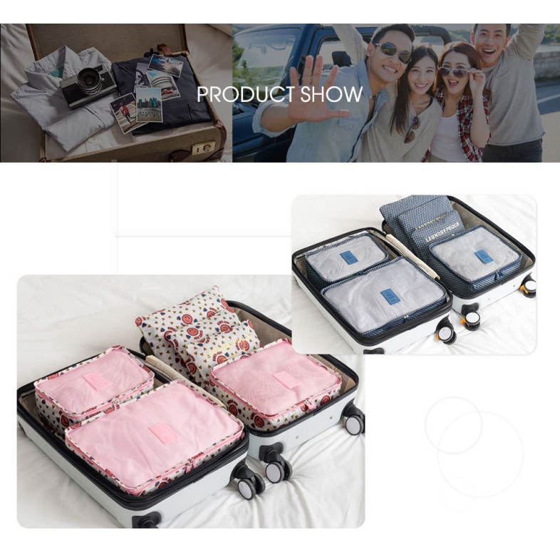 6 in 1 Travel Storage Pouch for Outdoor Traveling 