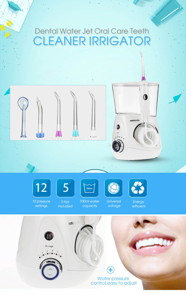 Waterpulse V660 Dental Flosser Water Jet Oral Care Teeth Cleaner Irrigator