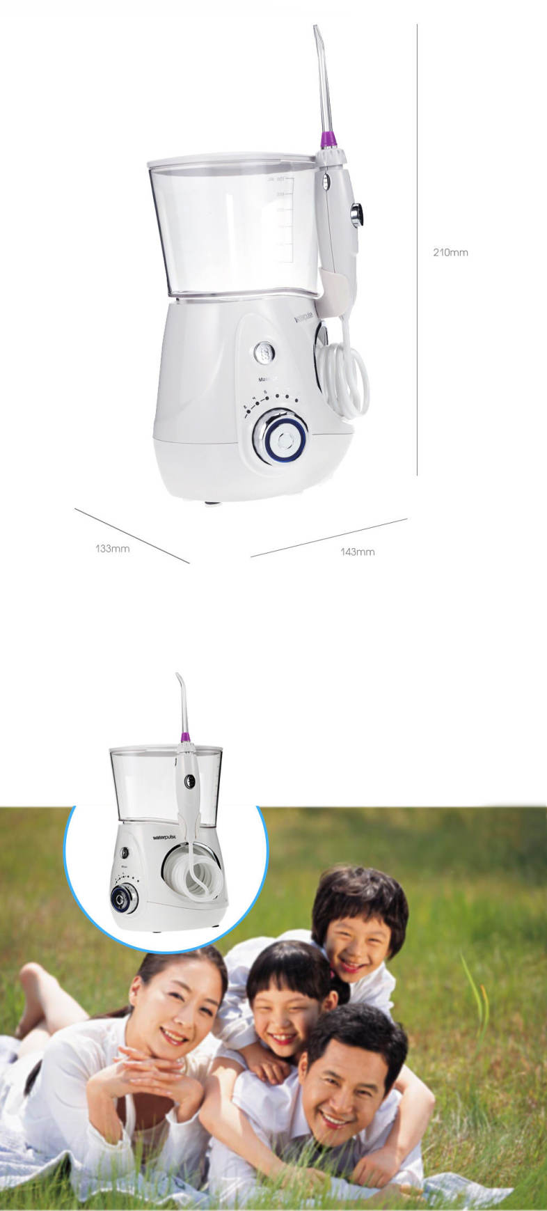 Waterpulse V660 Dental Flosser Water Jet Oral Care Teeth Cleaner Irrigator