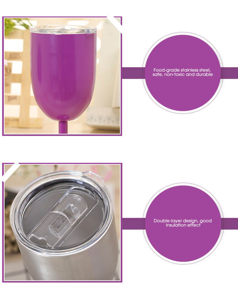 Creative Stainless Steel Goblet Red Wine Cup