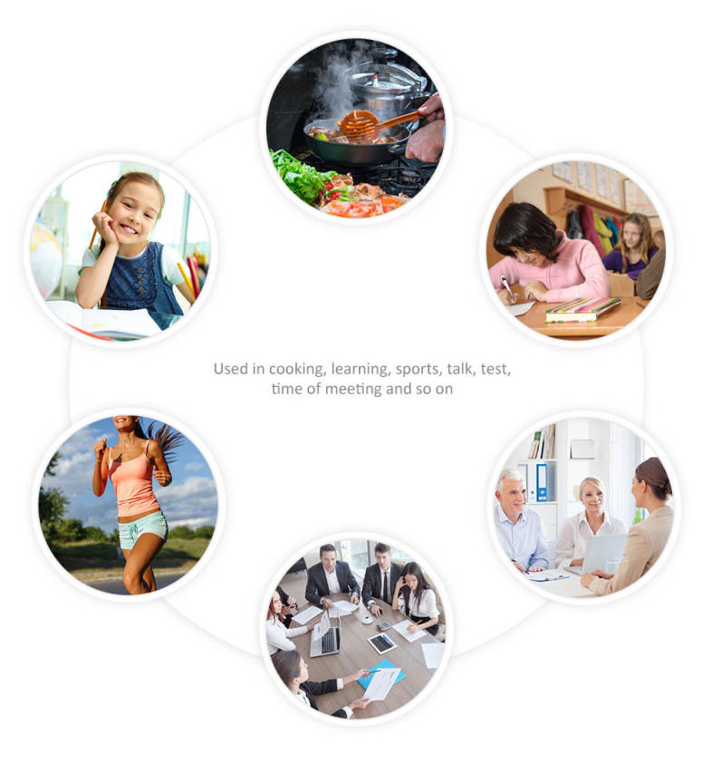 LCD Digital Kitchen Timer Magnetic Alarm Clock