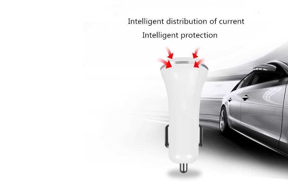 Dual USB Car Charger Charging Fast